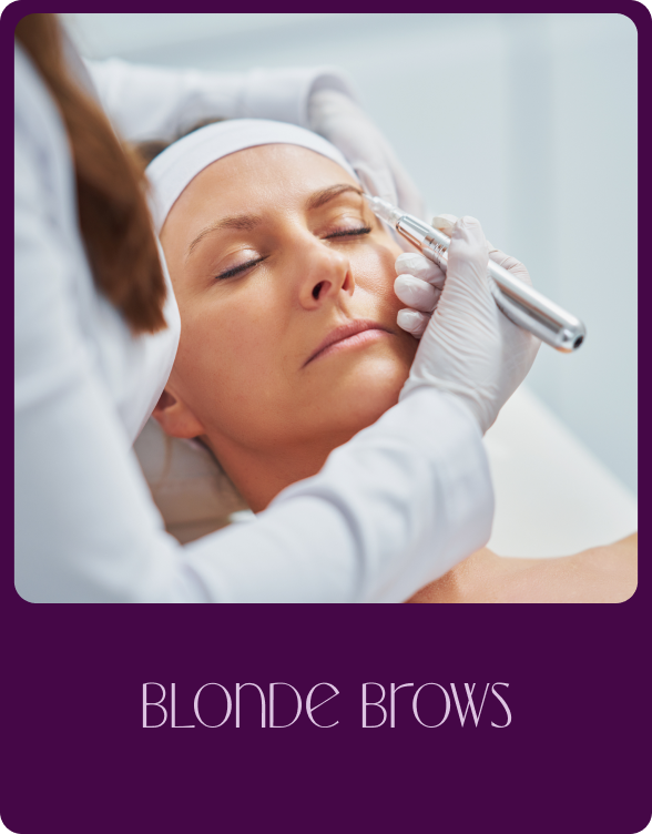 blonde brows
